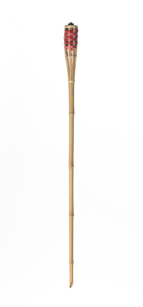 istock wooden torch isolated on white background 1312653727