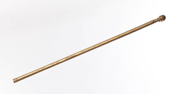 istock golden walking stick isolated on white background 1312664009