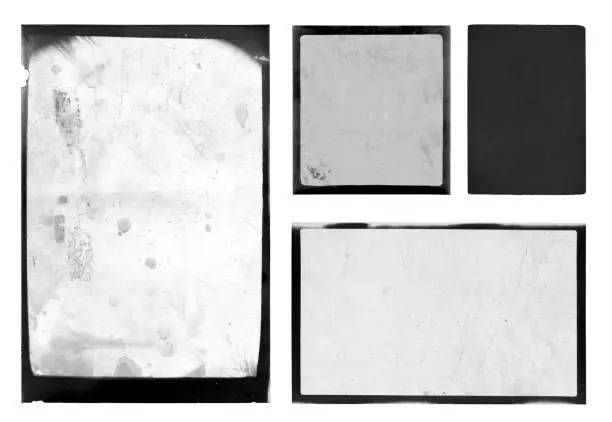 Photo of Grungy Vintage Film Negatives Collection