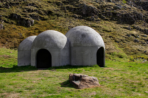 Tvísöngur sound structure near Seyðisfjörður, East Iceland