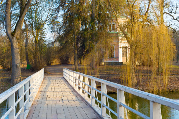 istock wooden bridge Sofiyivka Park Uman 1312672064
