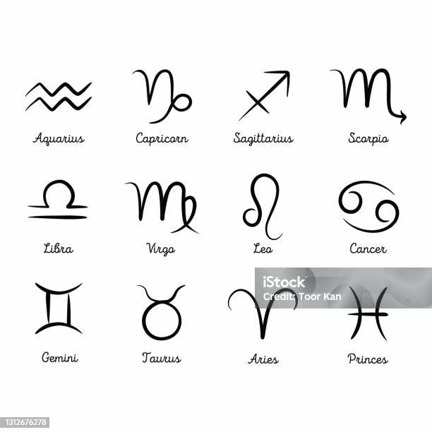 Minimalist Zodiac Signs Set Horoscope Constellation Vector Illustration  Drawing Star Signs For Astrology Horoscope Zodiac Set Hand Drawing  Horoscopes Set Stock Illustration - Download Image Now - iStock