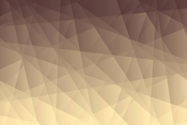 ilustrações, clipart, desenhos animados e ícones de fundo geométrico abstrato - mosaico poligonal com gradiente marrom - beige background