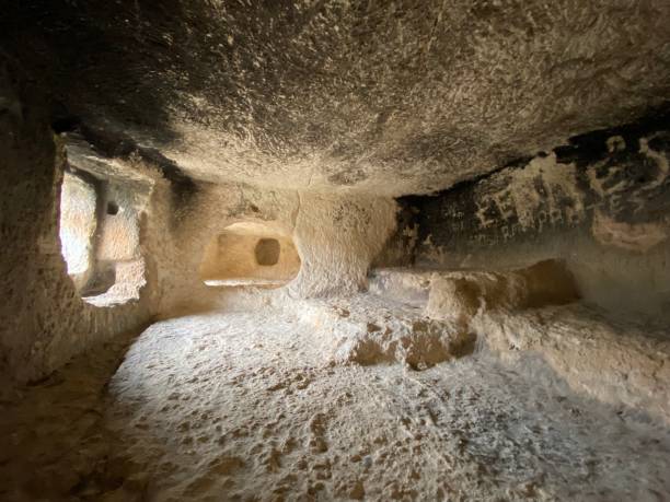 Ancient stone caves “ Covetes dels Moros” or “Cuevas de los Moros”