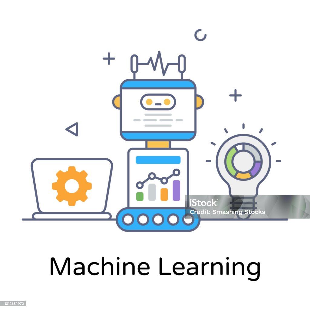 Machine Learning Stock Illustration - Download Image Now - Machine ...