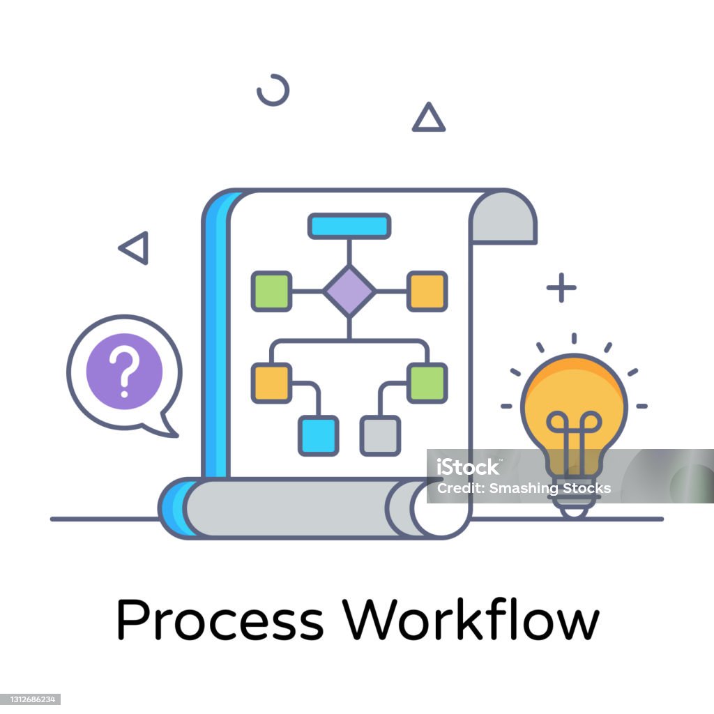 Process Workflow Stock Image Process Workflow Stock Illustration - Download Image Now - Chart ...