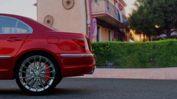 Red car detail. Makes for a good design element.
