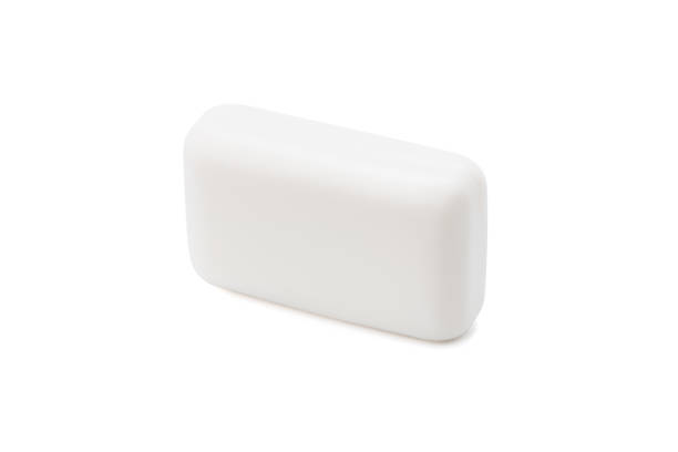 istock white soap bar isolated on white background. antibacterial soap brick cut out 1312690657
