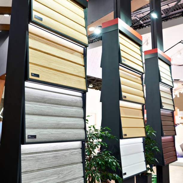 istock Vinyl siding on display in store 1312690893