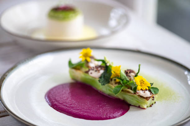 istock Plant based vegan cuisine. close up photo 1312698549