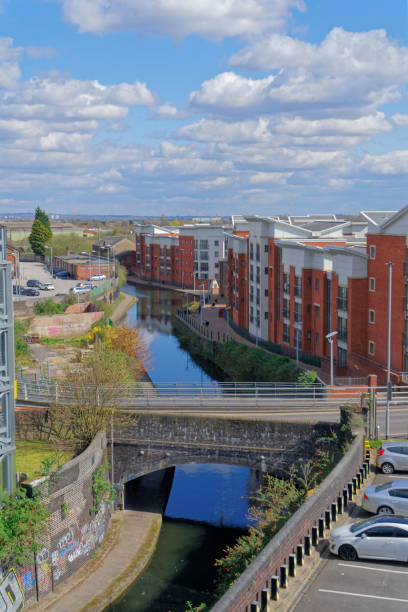 istock The estate on Horseley Fields, situated along  canal in 1312700529