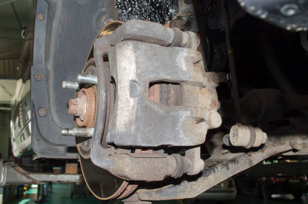 istock View of the front right brake caliper 1312704382