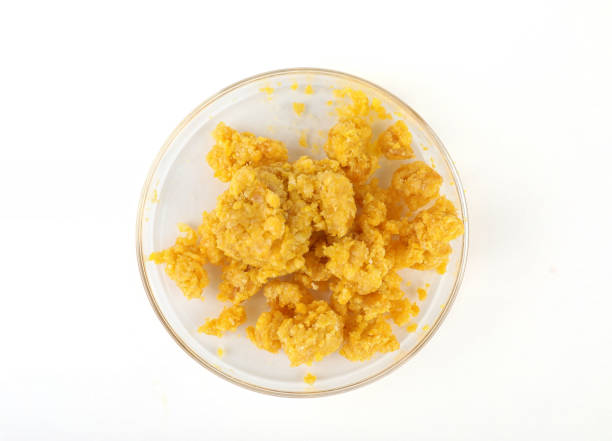 Hemp Floral Wax in a petri dish