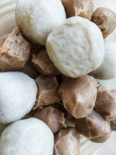 istock Fish balls and beef meatballs 1312712587