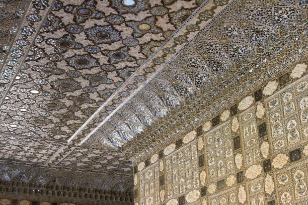 istock Beautiful mirrored ceiling in Amber Fort 1312724859