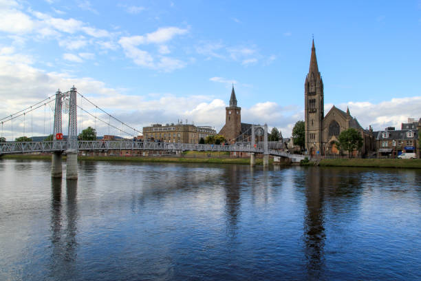 istock Cityscape of Inverness Reflected in River 1312725834