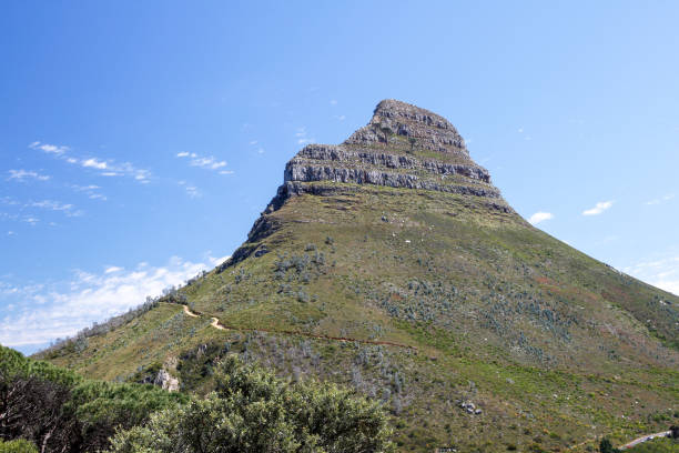 istock Lion's Head Mountain against blue sky in Cape Town 1312726393