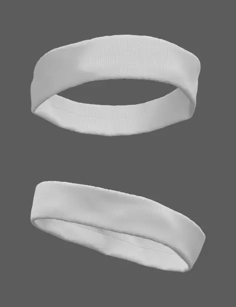 Blank headband mockup, 3d rendering, 3d illustration