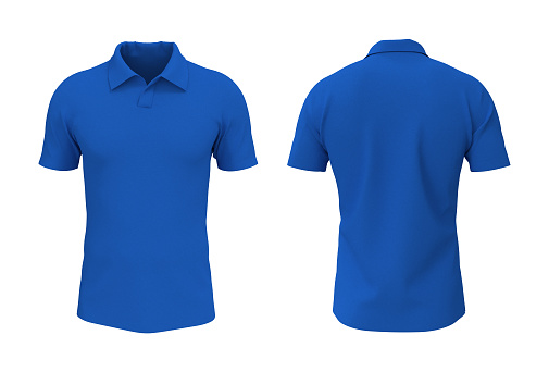 Blank Collared Shirt Mockup Front Side And Back Views Tee Design ...