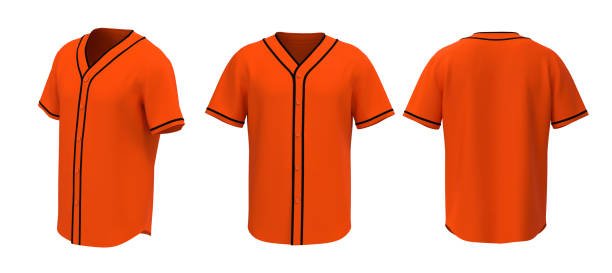 istock Baseball t-Shirt mockup in front, side and back views 1312738095