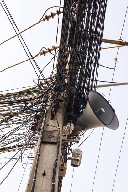 istock Electric cables chaos in Bangkok, Thailand 1312746049