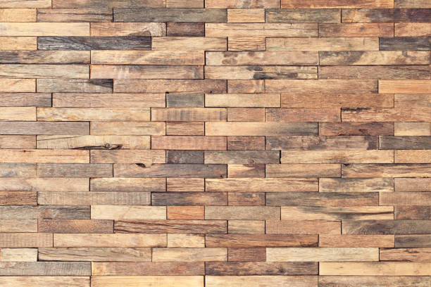istock vintage wood texture as background. wood wall panel for design 1312753428