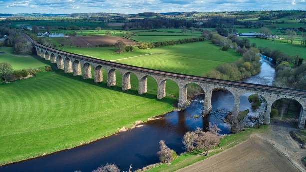 istock Arthington viaduct railway bridge, Arthington, West Yorkshire, England, Britain 1312754303