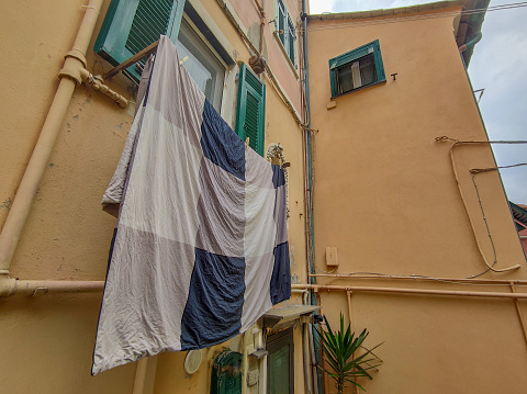 clothes drying in boccadasse genoa district