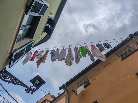 clothes drying in boccadasse genoa district