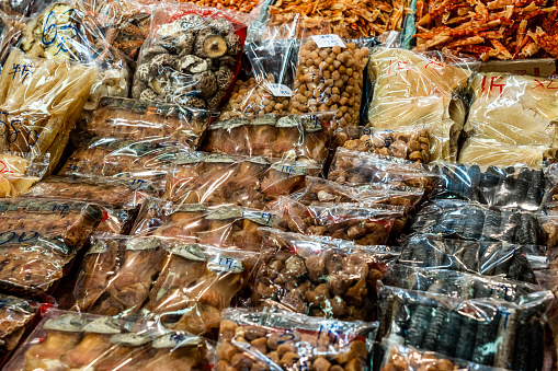 Store selling groceries and dried seafood at Lau Fau Shan