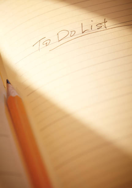 istock Luxurious pencil and blank to-do list 1312757449