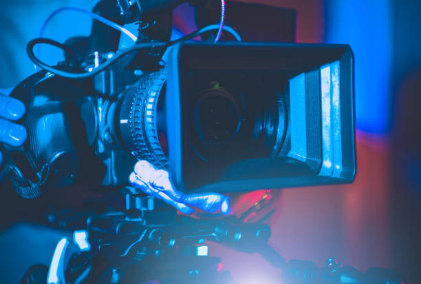 istock Digital Motion Picture Camera in Hands of Operator 1312760296