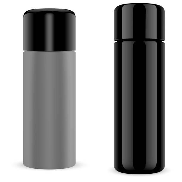 istock Spray can. Hair spray bottle mockup, aerosol tube 1312765752