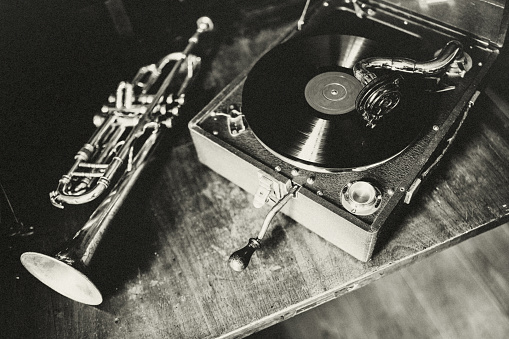 Gramophone, Analog, Music, Art, Close-up, Party, 1920, Nostalgia,