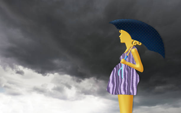 istock Woman with umbrella 1312766416