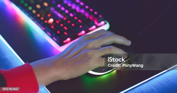 Esport Rgb Mouse And Keyboard Stock Photo - Download Image Now - Computer Mouse, Video Game, Gamer