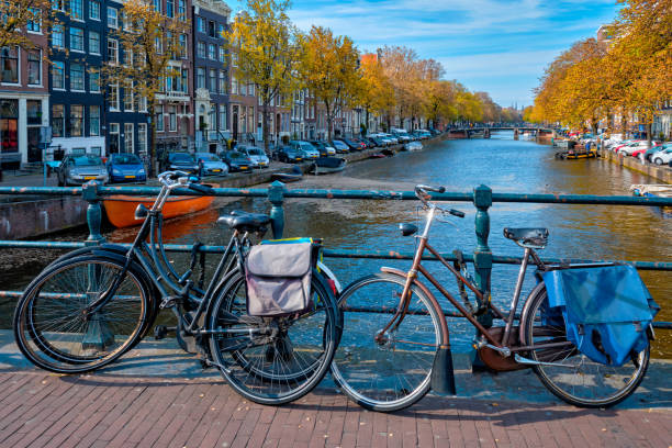istock Amterdam canal, bridge and medieval houses 1312770360