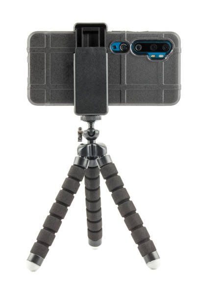istock black cellphone in rugged rubber protective cover on small flexible tripod isolated on white 1312773073