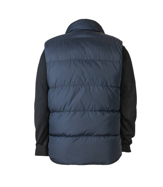 istock Sleeveless jacket and sweater isolated on white background. 1312775212