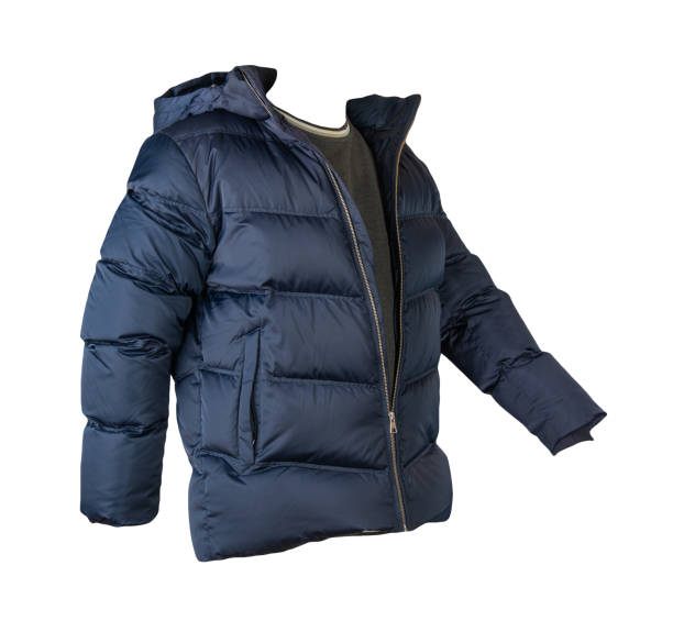 istock Down jacket and sweater isolated on white background 1312775269