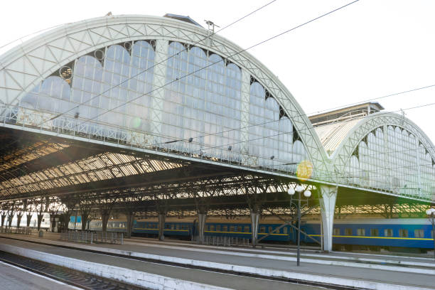 istock Ukrainian railway station. Lviv, Ukraine. 1312784416