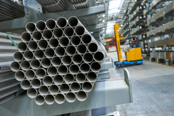 istock steel warehouse and steel profiles 1312788391