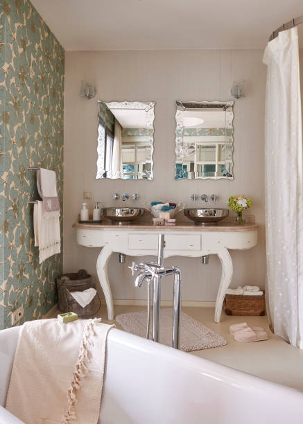 home bath with drawer desk and sink faucet