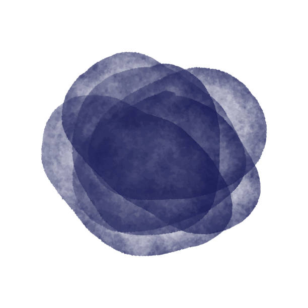 Bright Navy Blue Watercolor Circle Splashes Isolated. Watercolor Circles or Spots Abstract Background. Design Element for Greeting Cards and Labels.Watercolor Splash with multilayered translucent effect. Bright Navy Blue Watercolor Circle Splashes Isolated. Watercolor Circles or Spots Abstract Background. Design Element for Greeting Cards and Labels.Watercolor Splash with multilayered translucent effect. Bright colorful grunge blob. Fashion, beauty, posters and banners graphic design. Blue sea colors. Bright blue transparent watercolor vector circle stain stock. navy watercolor stock illustrations