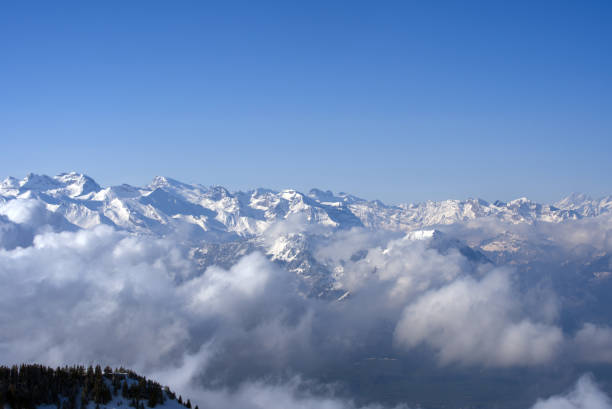 istock View over Swiss alps from Mount Rigi, Switzerland. 1312793844