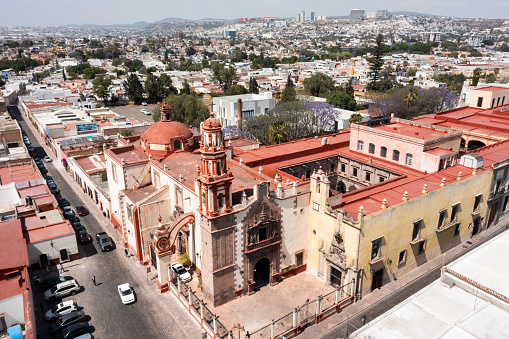 High angle view of Queretaro city, Mexico