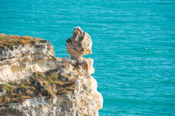 Picturesque sea landscape. Tarkhankut Peninsula, Crimea