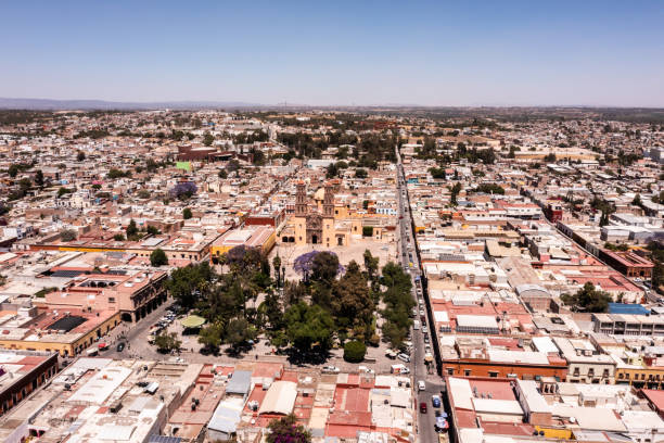 istock High angle view of Dolores Hidalgo in Mexico 1312800387