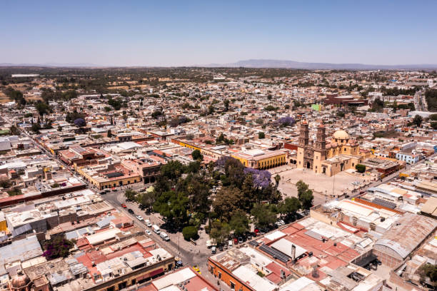 istock High angle view of Dolores Hidalgo in Mexico 1312800395
