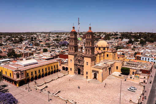 High angle view of Dolores Hidalgo Church, Mexico